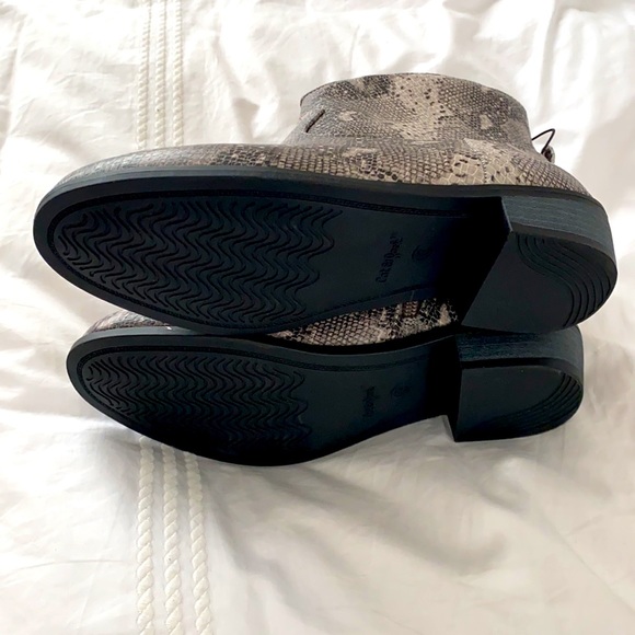 Girls Side zip western multi grey boots size 3 - Picture 6 of 7